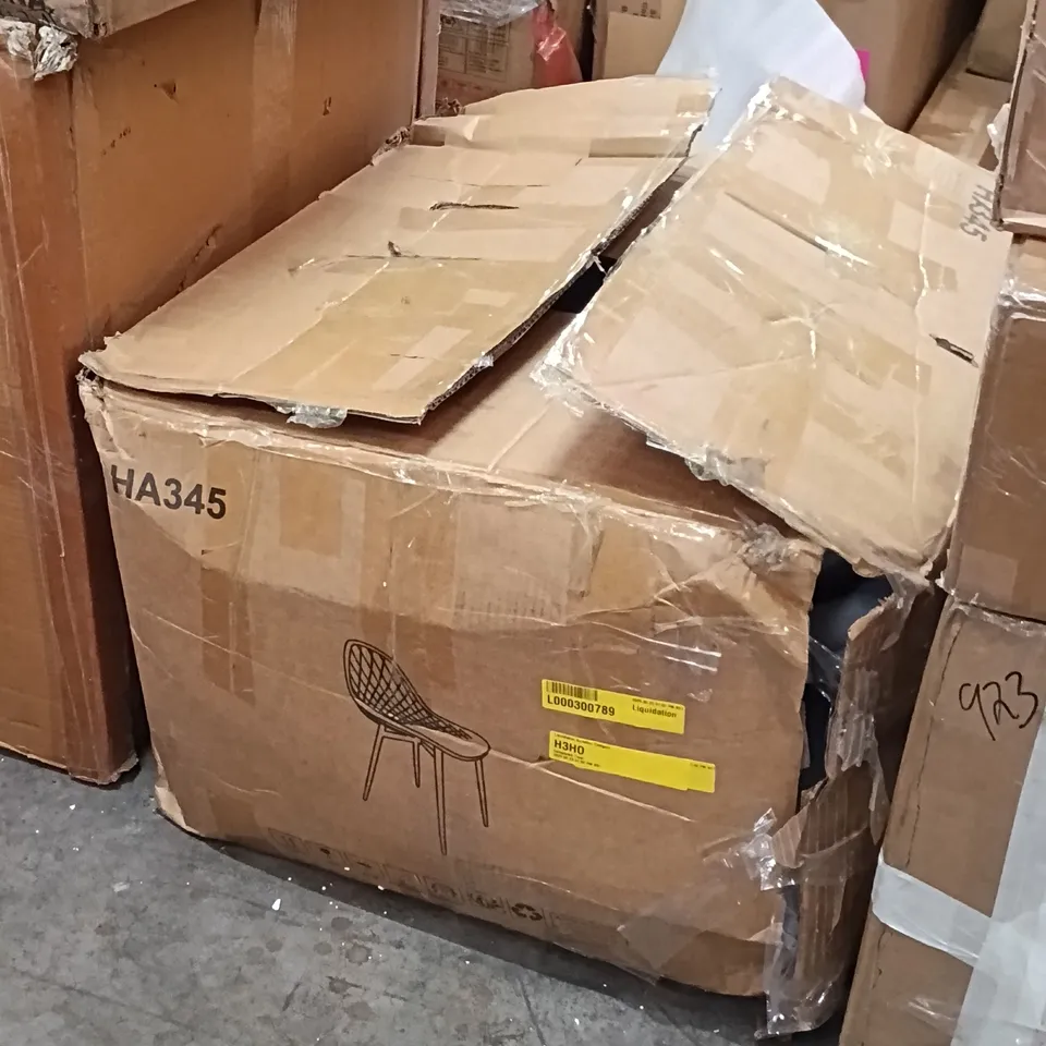BOXED DINING CHAIRS (SET OF 4) - BLACK (1 BOX)