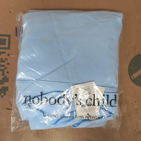 BAGGED NOBODY'S CHILD PETITE REIGN MIDI DRESS IN BLUE SIZE UK 8