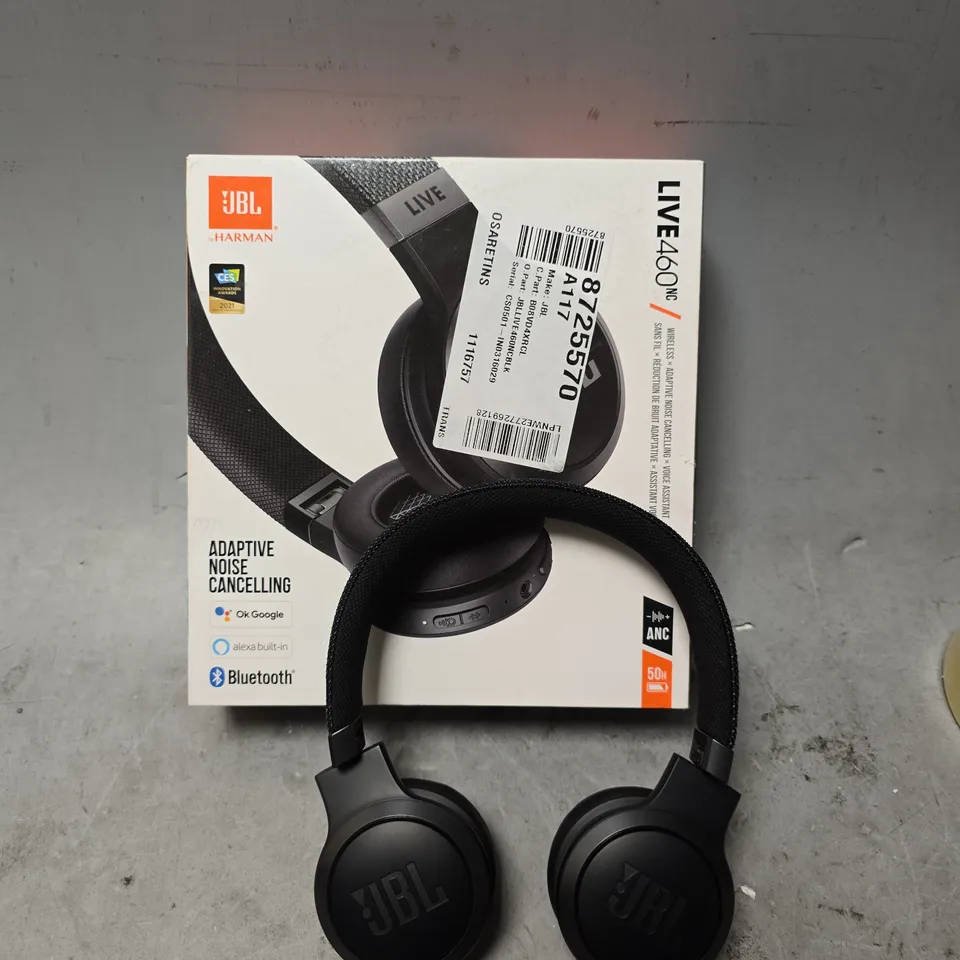 BOXED JBL LIVE 460NC WIRELESS HEADPHONES 