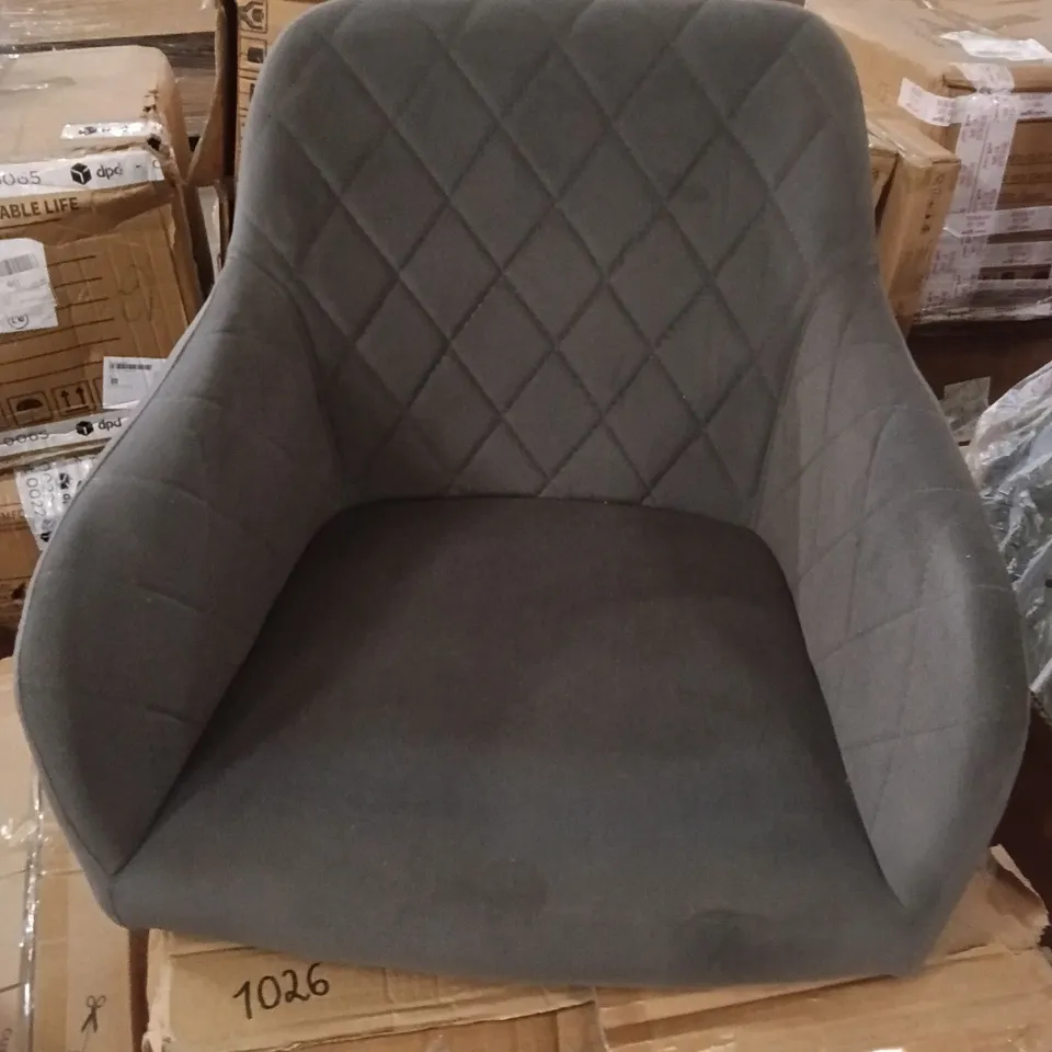 BOXED SET OF 2 VELVET DINING CHAIRS