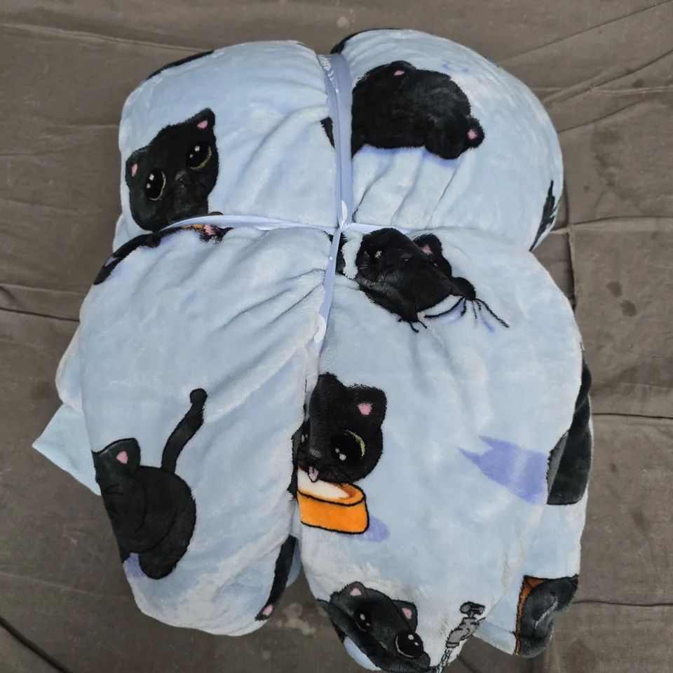 SEALED OODIE OVERSIZED HOODED BLANKET - CAT