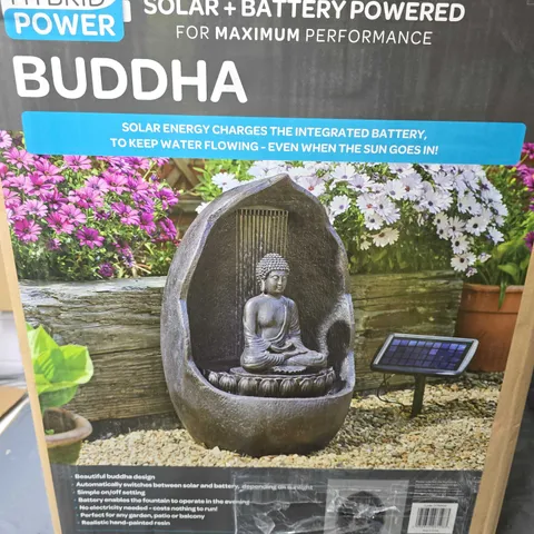 BUDDHA SOLAR WATER FEATURE - COLLECTION ONLY 