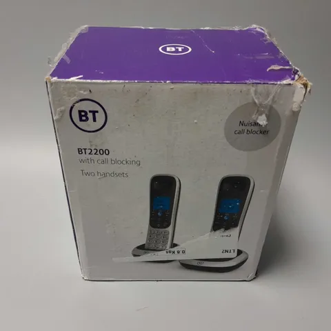 BOXED BT BT2200 TWO HANDSETS