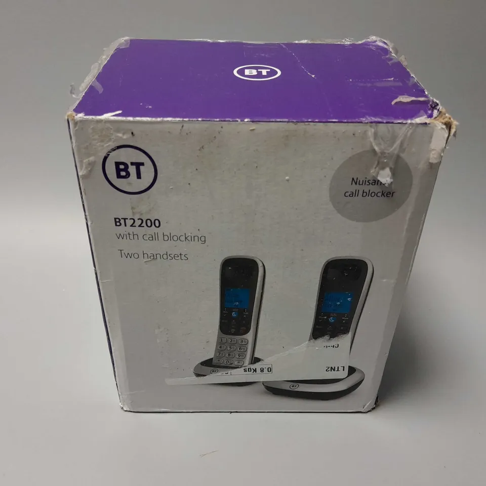 BOXED BT BT2200 TWO HANDSETS