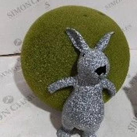 MY GARDEN STORIES FAUX MOSS BALL GARDEN BUNNY