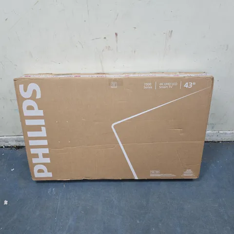 PHILIPS 43-INCH 4K UHD LED SMART TV – 7000 SERIES – BOXED - DAMAGED SCREEN 