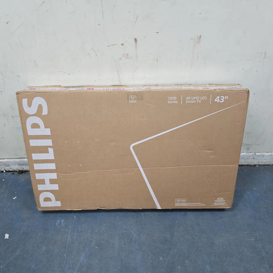 PHILIPS 43-INCH 4K UHD LED SMART TV – 7000 SERIES – BOXED - DAMAGED SCREEN 