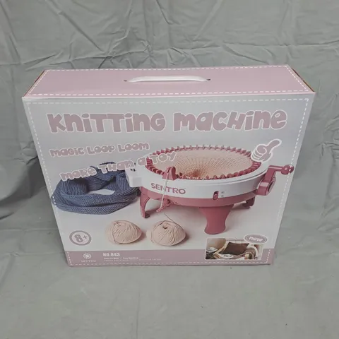 KNIT KING MACHINE KNITTING LOOM – PINK, BOXED (SENTRO)