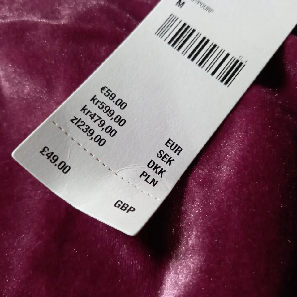 URBAN OUTFITTERS PURPLE VELVET DRESS - M