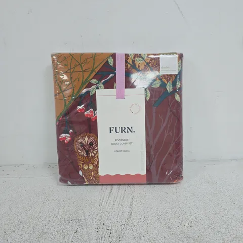 FURN REVERSIBLE DUVET COVER SET DOUBLE WITH 2 PILLOWS