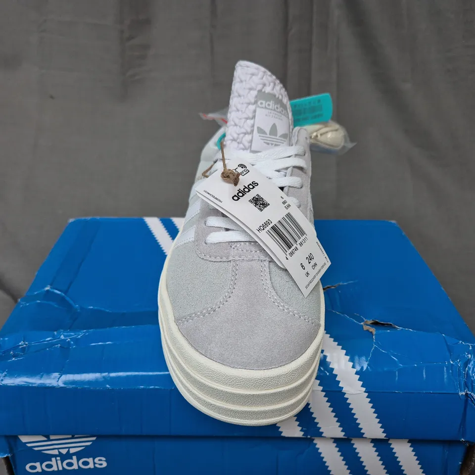 BOXED ADIDAS GAZELLE BOLD WOMENS TRAINERS - UK 6 