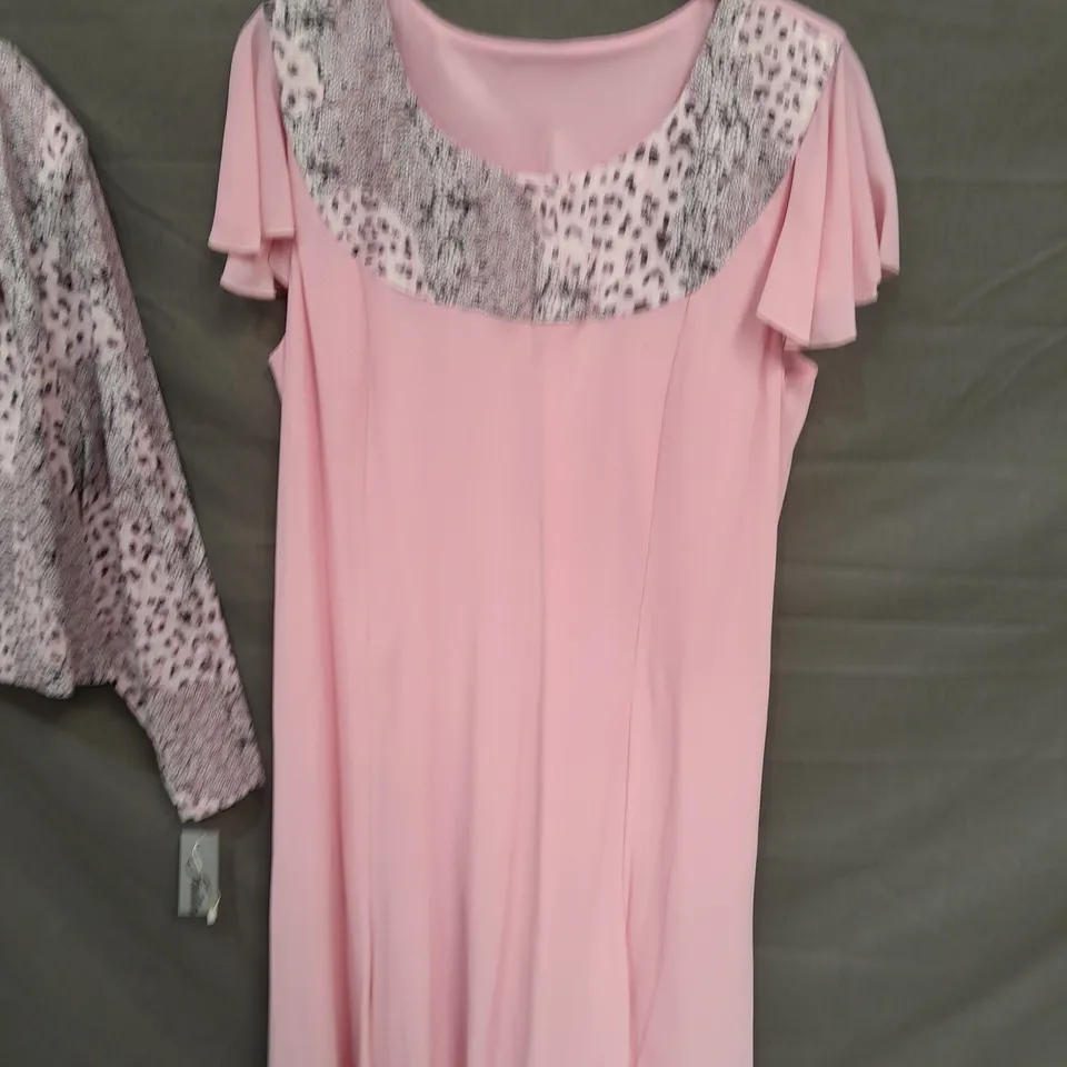 JULIANNA PINK OCCASIONAL DRESS AND JACKET SET - 22
