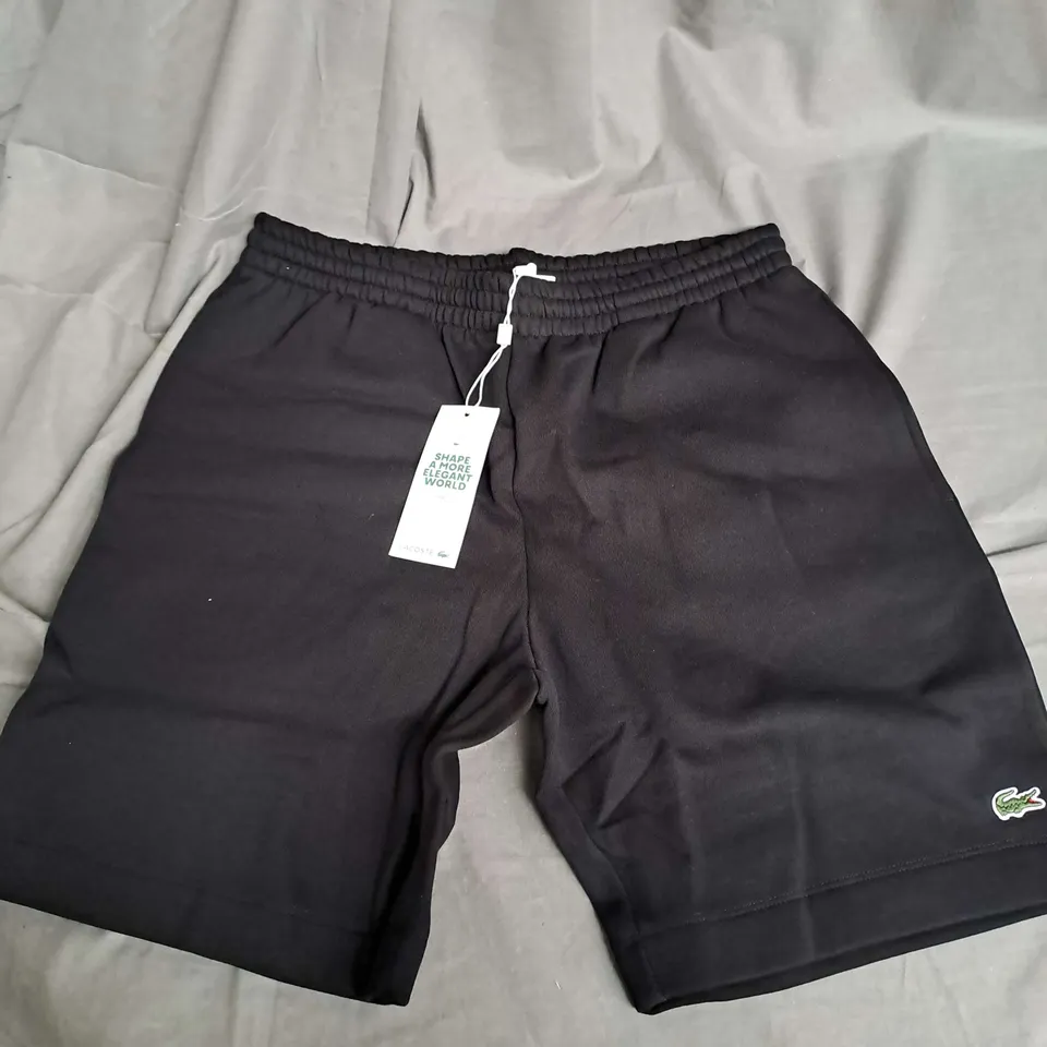 LACOSTE SHORTS IN BLACK SIZE US L