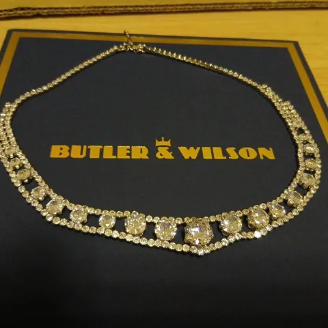 BUTLER & WILSON ELEGANT CRYSTAL NECKLACE 