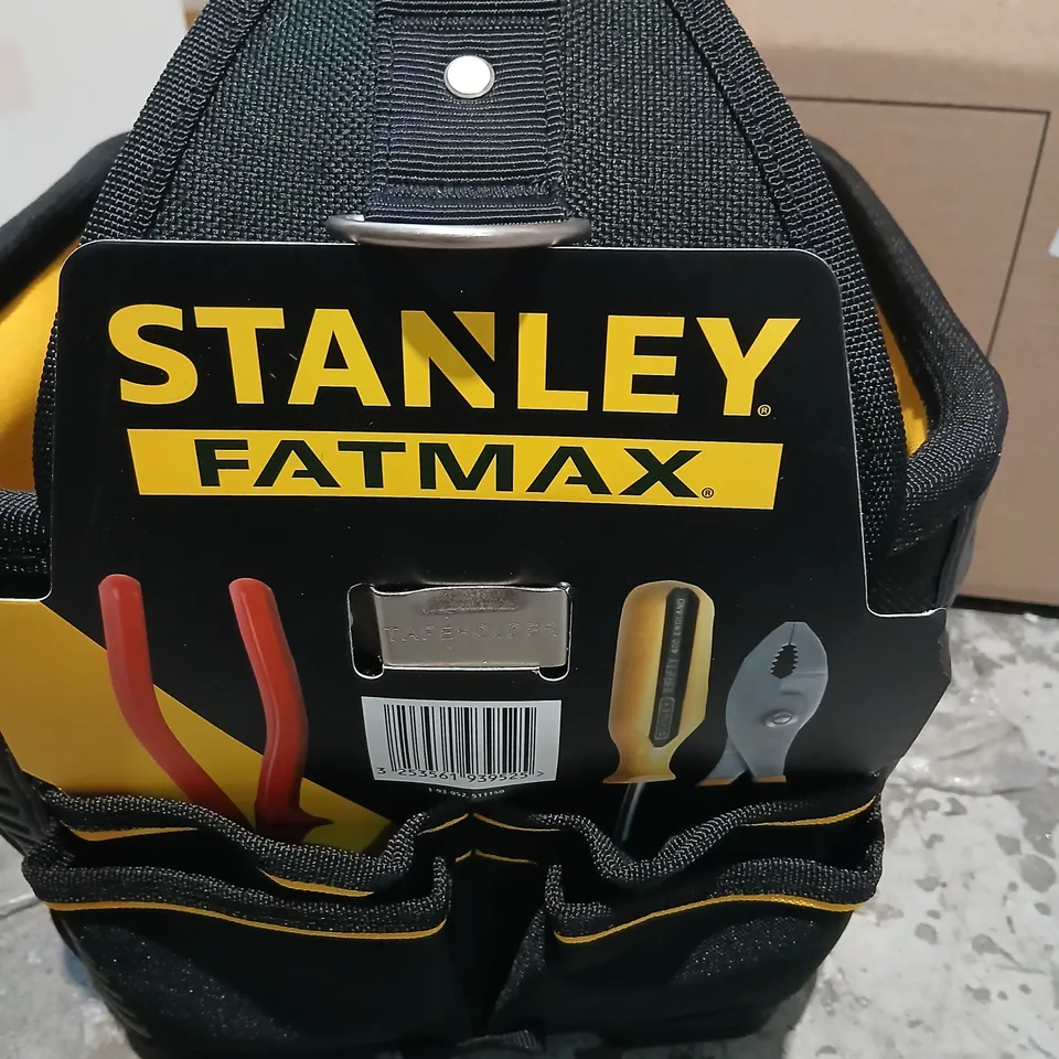 STANLEY FATMAX TOOL BAG – YELLOW INTERIOR, BLACK EXTERIOR