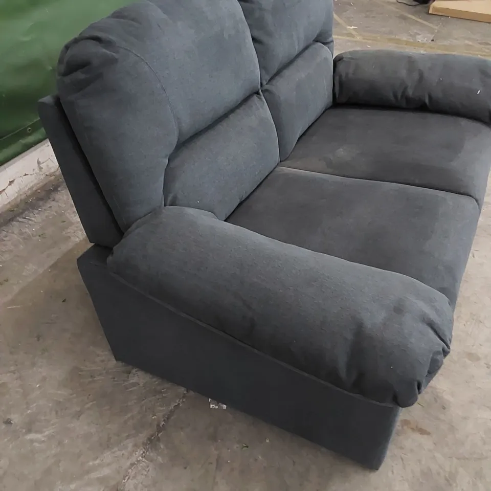 DESIGNER SMALL 2 SEATER FABRIC UPHOLSTERED SOFA 