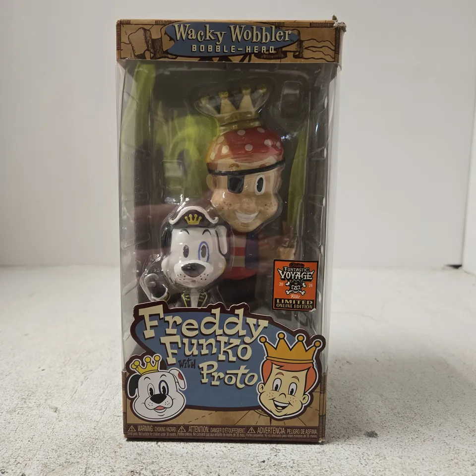 FREDDY FUNKO WITH PROTO – WACKY WOBBLER BUBBLE-HEAD VINYL FIGURE