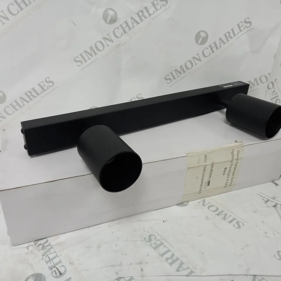 BOXED HAVSO TAKLAMPA 2-SPOT CEILING LIGHT, BLACK