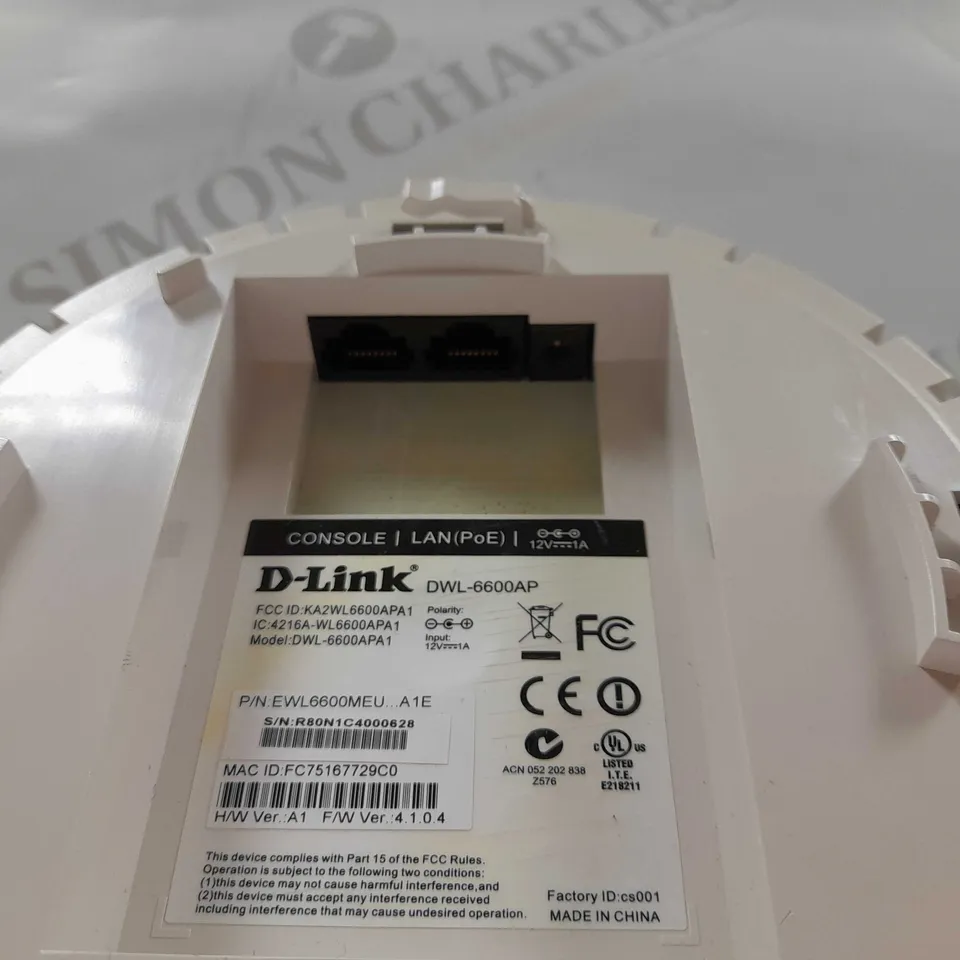 D-LINK DWL-6600AP UNIFIED WIRELESS N SIMULTANEOUS DUAL‑BAND POE ACCESS POINT