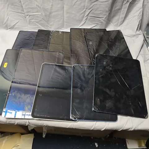 TEN ASSORTED DAMAGED TABLETS