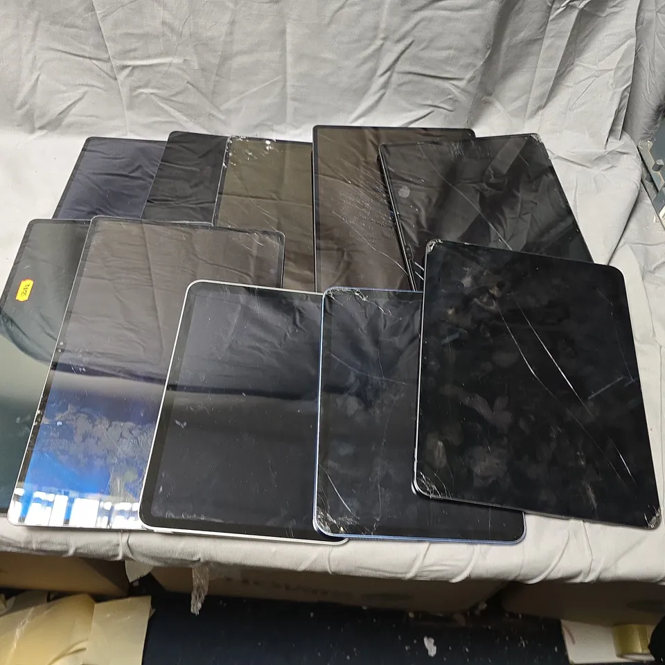 TEN ASSORTED DAMAGED TABLETS