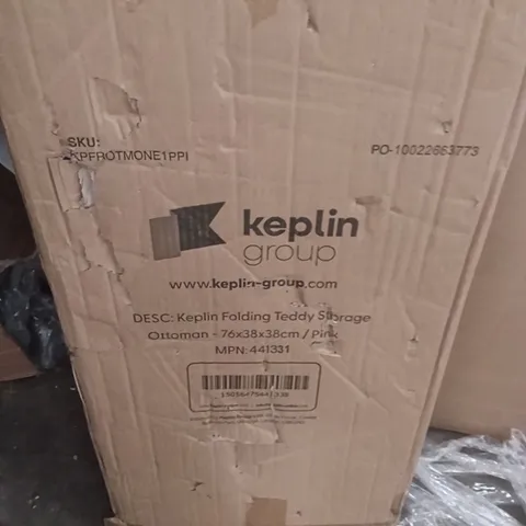 BOXED KEPLIN TEDDY STORAGE PINK