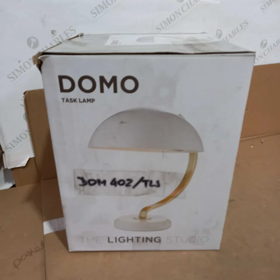 THE LIGHTING STUDIO DOMO TASK LAMP - WHITE