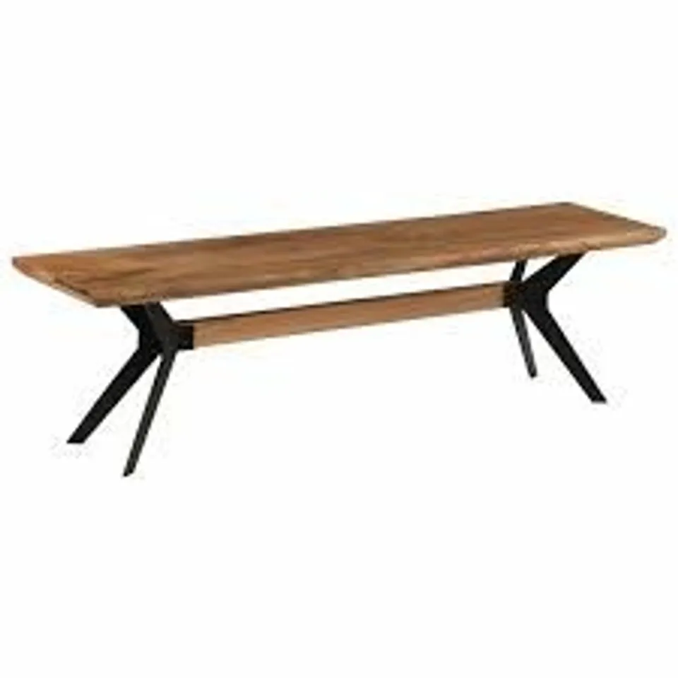 BOXED JANEEN WOODEN BENCH (1 BOX) RRP £219.99