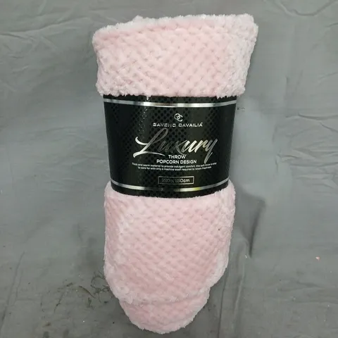 GAVENO CAVAILIA LUXURY POPCORN THROW IN PINK