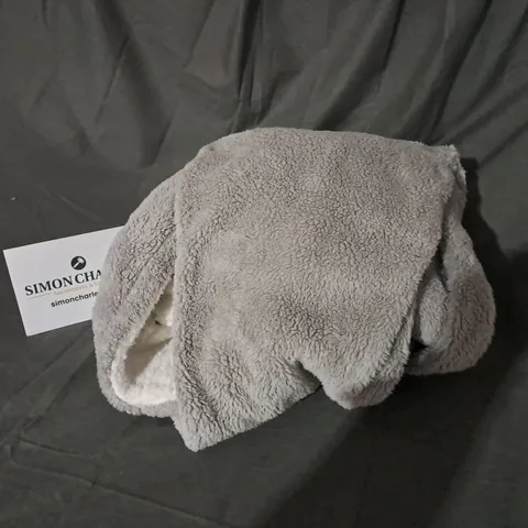 COZEE HOME FLUFFY ONESIE IN GREY SIZE S 