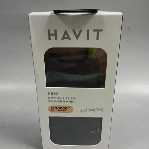 BOXED HAVIT PB92 20,000MAH POWERBANK