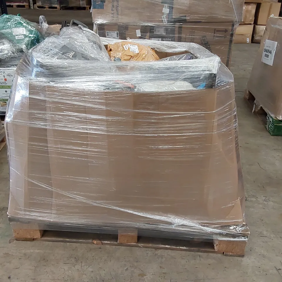 PALLET OF APPROXIMATELY 19 UNPROCESSED RAW RETURN HOUSEHOLD AND ELECTRICAL GOODS TO INCLUDE;