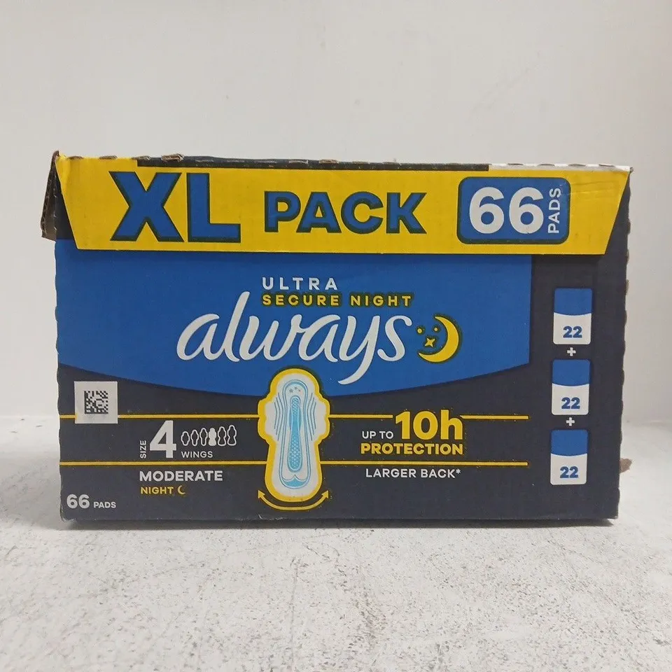 ALWAYS ULTRA SECURE NIGHT SANITARY PADS – XL PACK