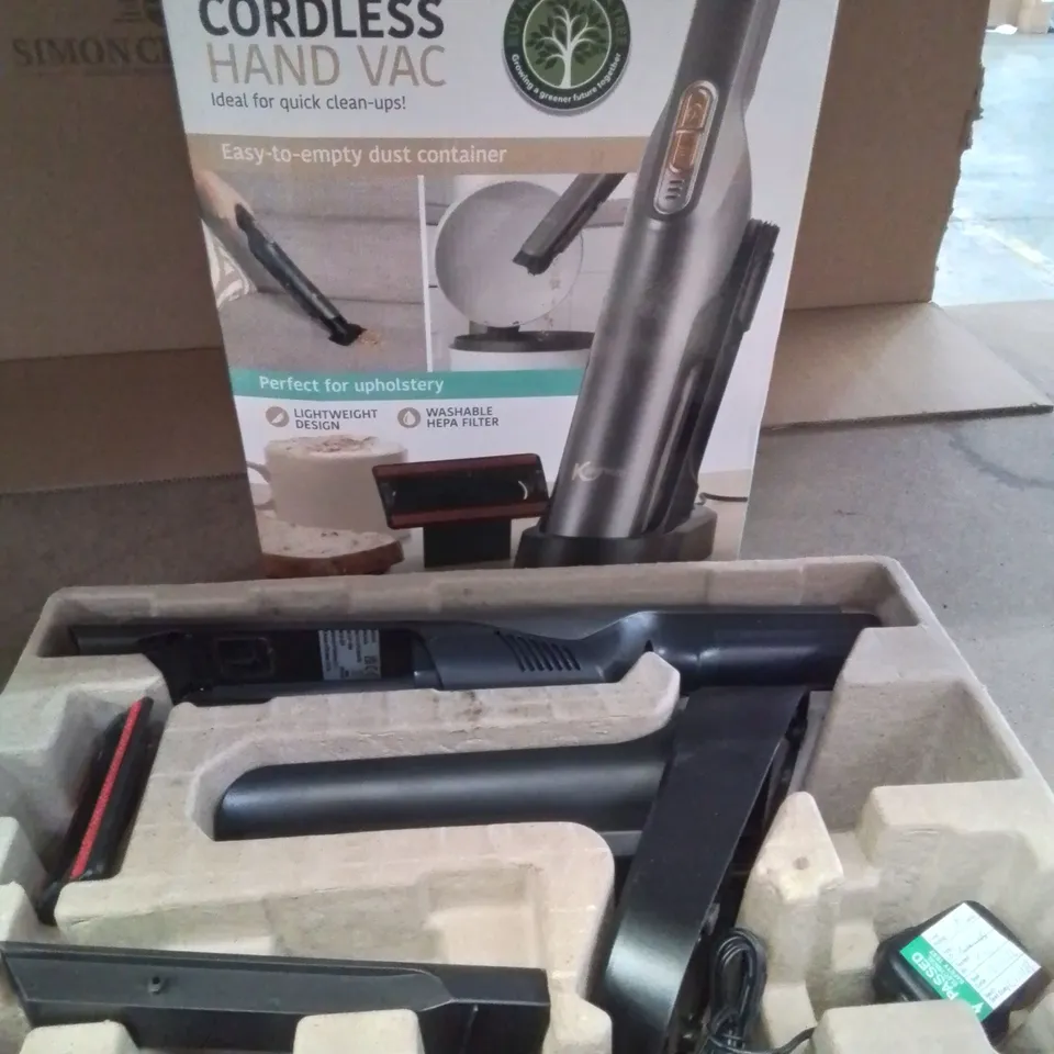 KLEENEZE KL01479 CORDLESS HAND VACUUM 