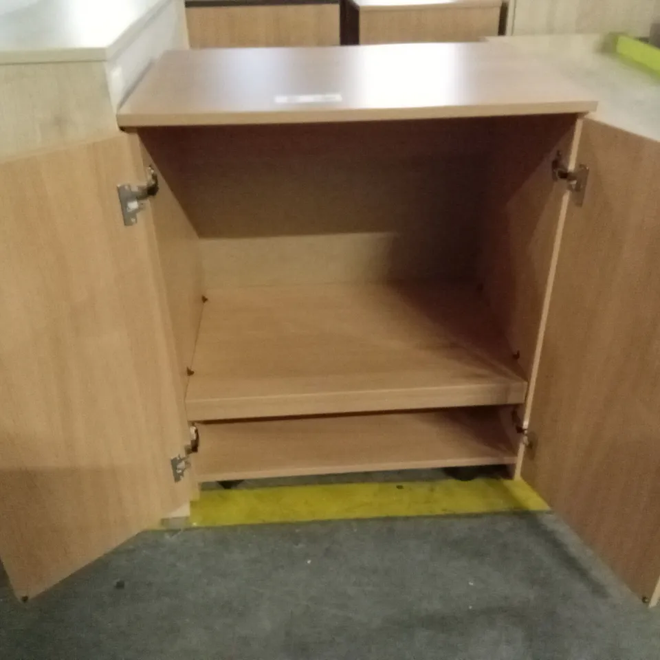 2 DOOR STORAGE CABINET ON WHEELS