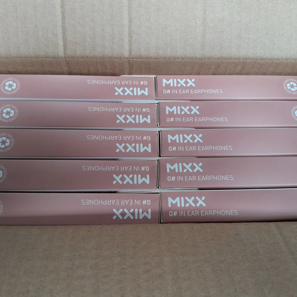 10 x BRAND NEW BOXED AND SEALED MIXX G# IN EAR EARPHONES 