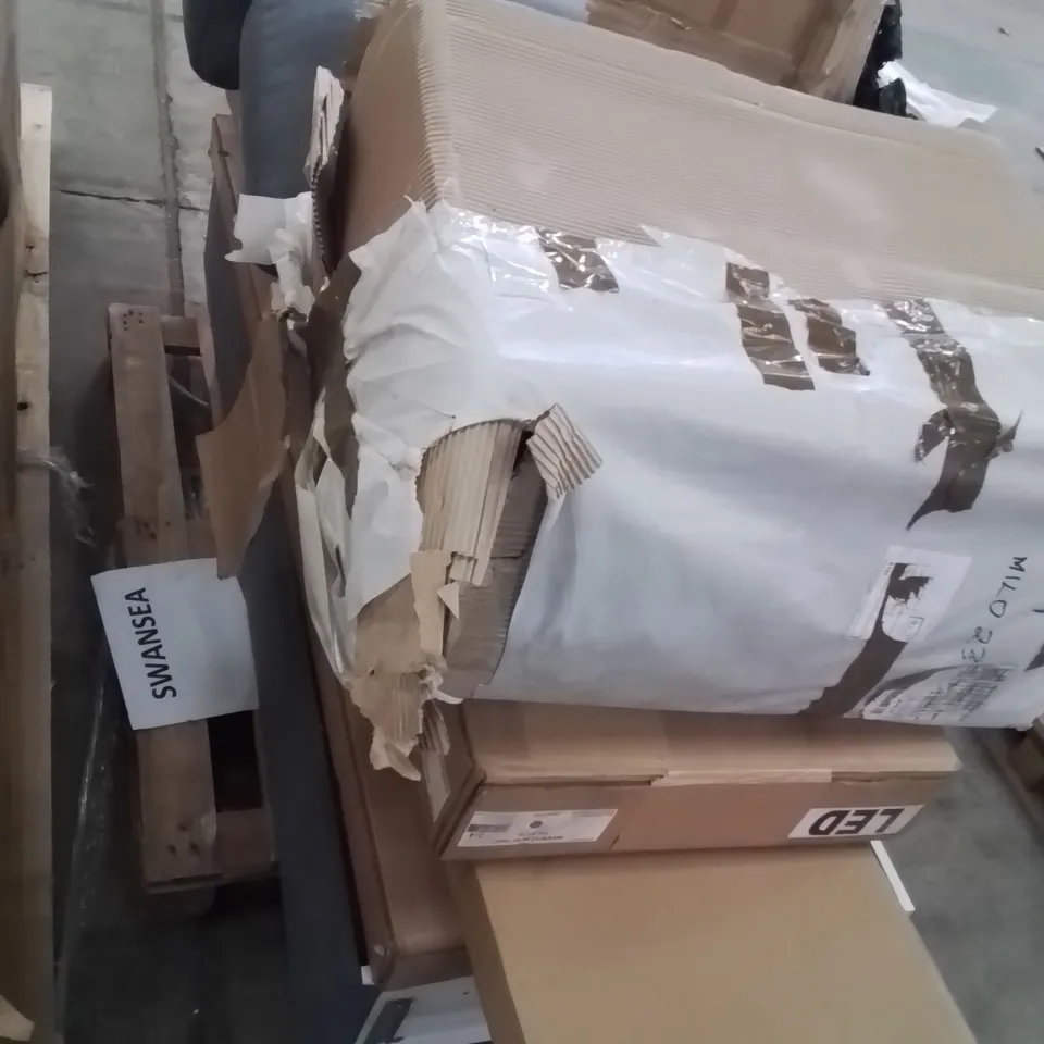 PALLET CONTAINING VARIOUS ASSORTED INCOMPLETE FURNITURE PARTS 