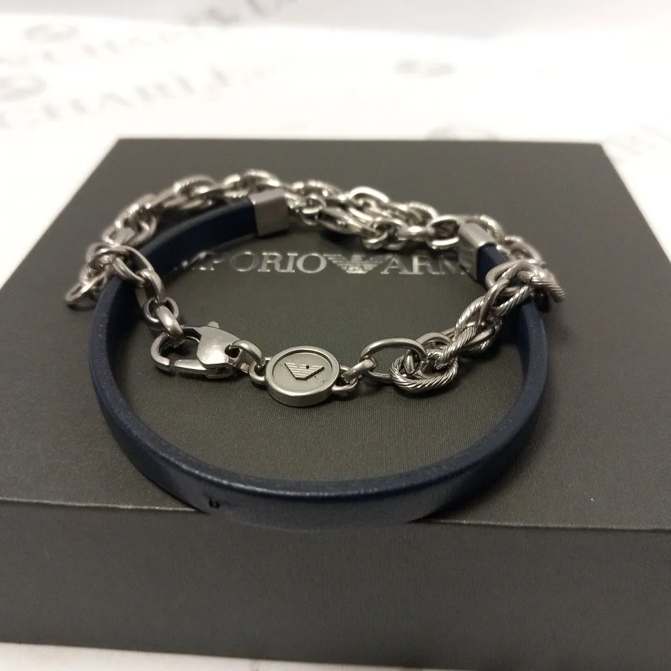 BOXED EMPORIO ARMANI SENTIMENTAL MENS BRACELET SET