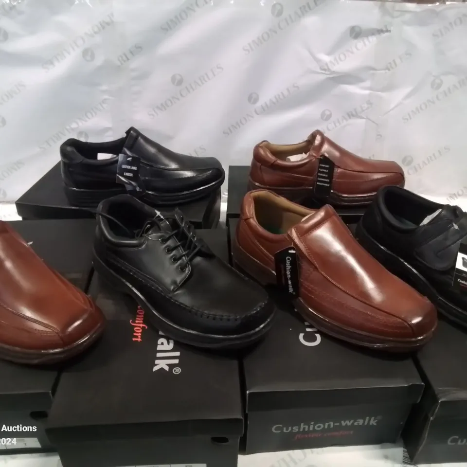 SELECTION OF BOXED CUSHION-WALK LEATHER SHOES, (STYLES, COLOURS AND SIZES VARY)