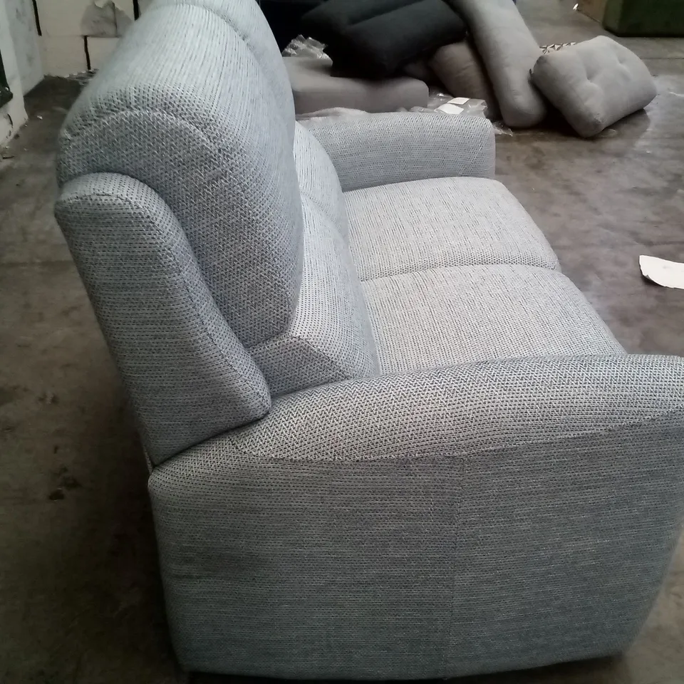 DESIGNER G PLAN HAMILTON 2 SEATER SOFA - DOMASO SKY FABRIC 