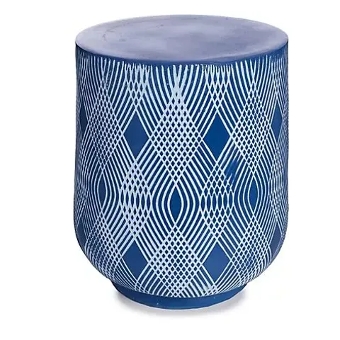 SARA BY SARA DAVIES INDOOR OUTDOOR GEOMETRIC PATTERN SIDE TABLE