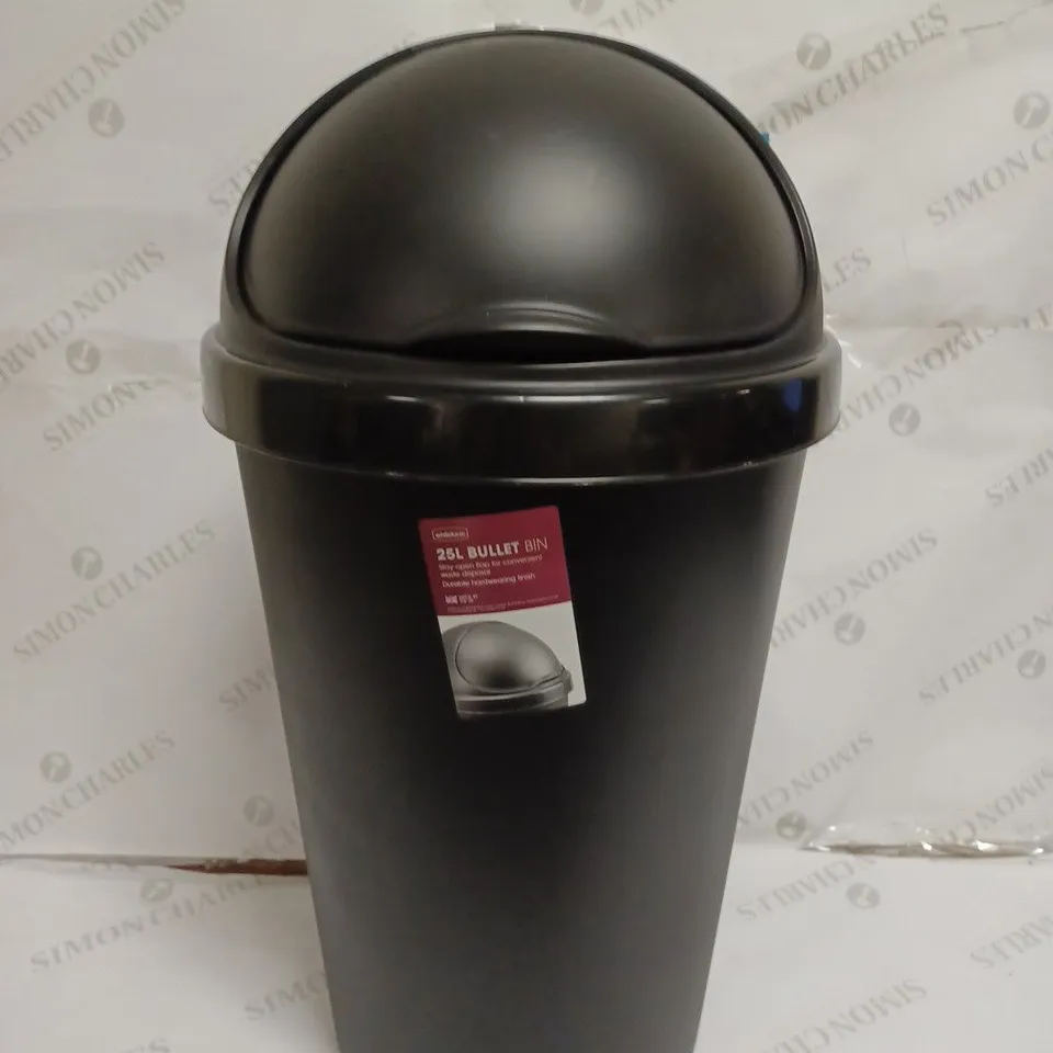 LOT TO CONTAIN 2 X WHITEFURZE BULLET B25L BINS - BLACK / COLLECTION ONLY