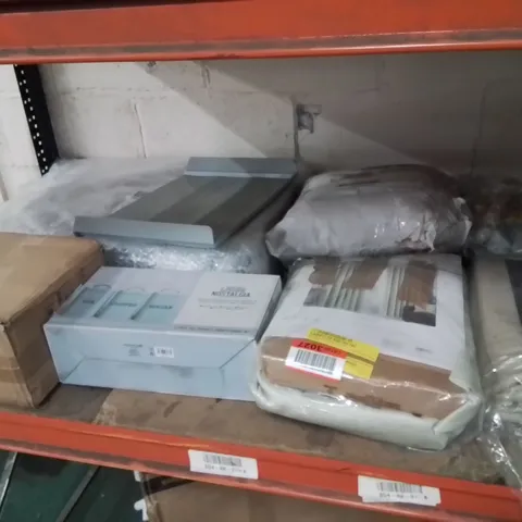 SEVEN ASSORTED PRODUCTS TO INCLUDE; LIVING NOSTALGIA STORAGE SET, STRATA CURTAINS AND GARDEN SEAT CUSHION