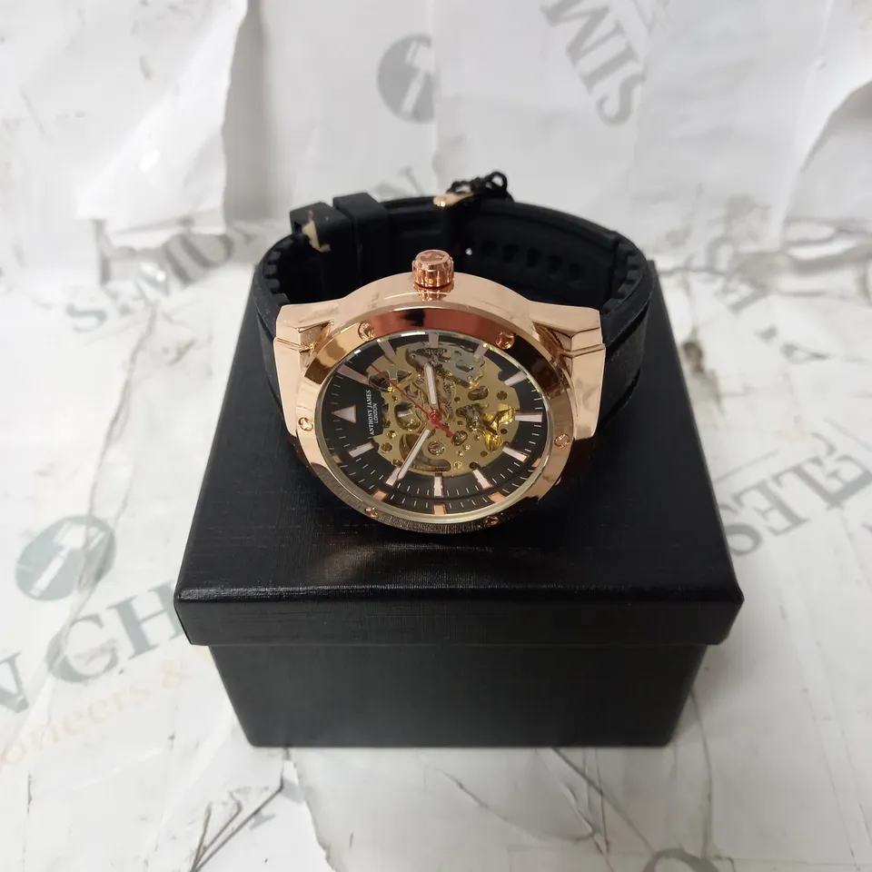 ANTHONY JAMES LTD ED EXPEDITE AUTOMATIC WATCH - WATER RESISTANT 3 ATM.