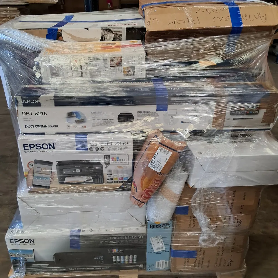 PALLET OF APPROXIMATELY 18 UNPROCESSED RAW RETURN HOUSEHOLD AND ELECTRICAL GOODS TO INCLUDE;