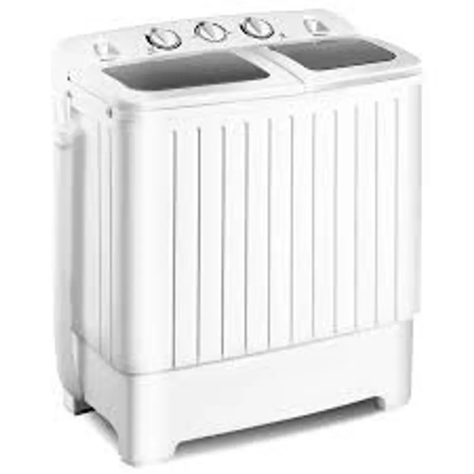 BOXED COSTWAY GREY TWIN TUB WASHING MACHINE