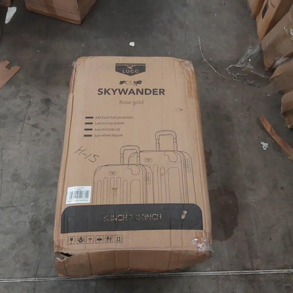 BOXED LUGG LIGHTWEIGHT TRAVEL SUITCASE 