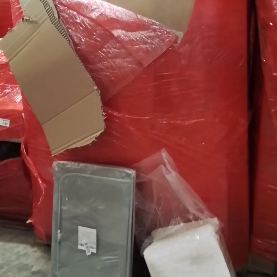PALLET OF ASSORTED HOUSEHOLD GOODS AND PRODUCTS TO INCLUDE;AREA RUG,STORAGE BASKET,SCREEN PROTECTORS