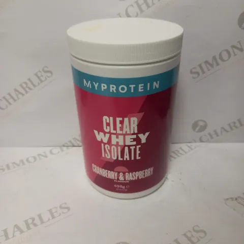 MYPROTEIN CLEAR WHEY ISOLATE - CRANBERRY & RASPBERRY 498G