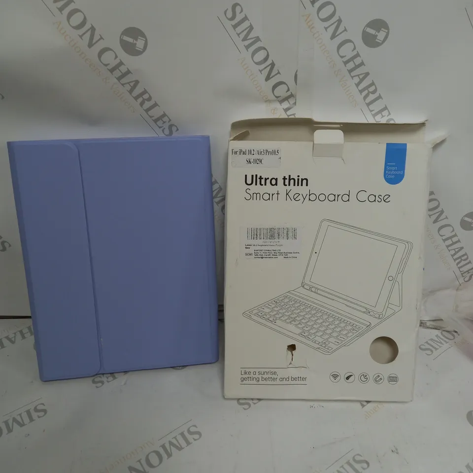 BOXED ULTRA THIN SMART KEYBOARD CASE IN BLUE